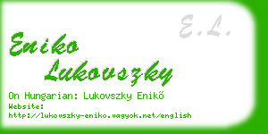 eniko lukovszky business card